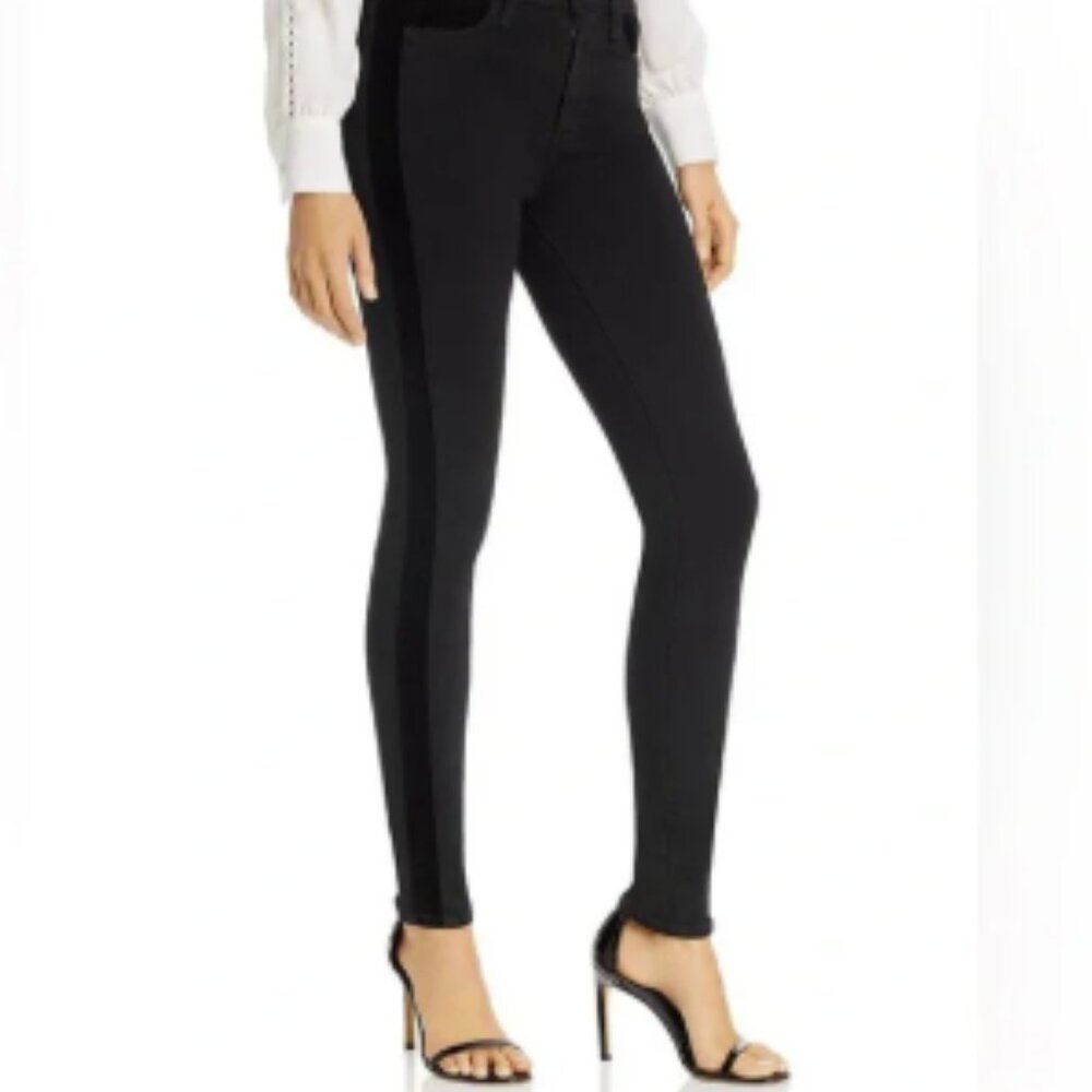 NWT Paige Denim Hoxton Ultra Skinny Jeans in Velvet Onyx Size 28 Petite
